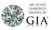 We offer diamonds graded by GIA